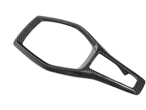 2016+ 6TH GEN CAMARO CARBON FIBER CENTER CONSOLE GEAR SHIFT PANEL COVER