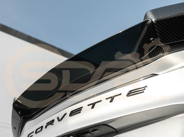 2023-Up Corvette C8 Z06 | Jake Skull Logo Rear Wickerbill Spoiler Wing