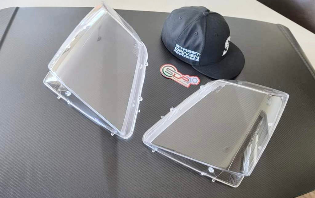 2009-2015 Cadillac CTS/CTS-V V2 SDP Carbon Fiber Headlight  Internal Housings Bezels and Headlight Lens Shell Cover (Bundle Deal)