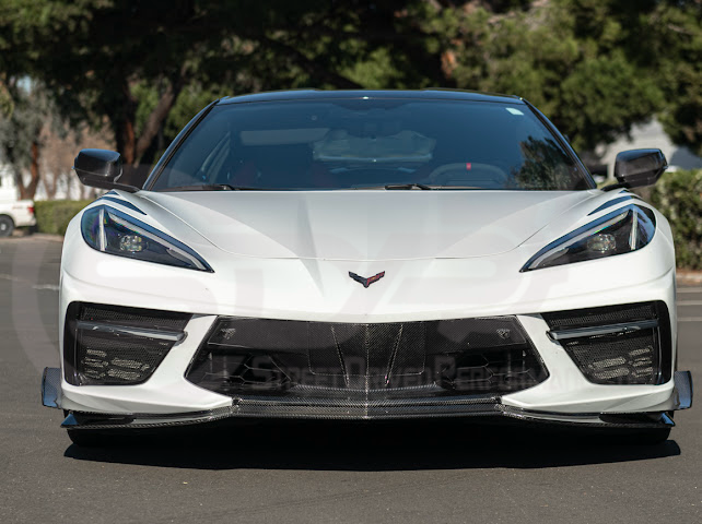2020+ CORVETTE C8 STINGRAY & Z51 | Z06 Z07 PERFORMANCE FRONT LIP SPLITTER & CANARDS GROUND EFFECTS