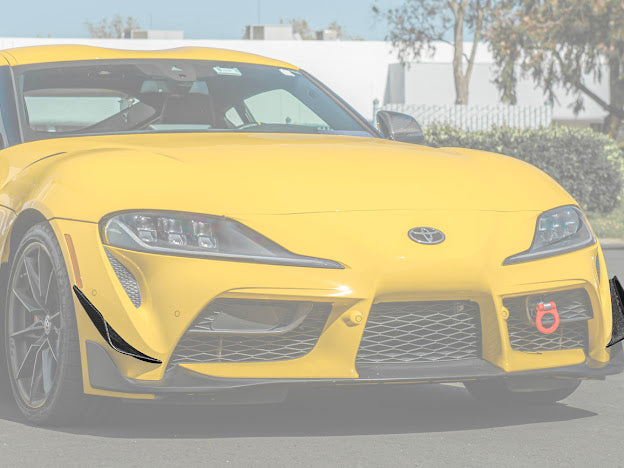 2020-Up Toyota GR Supra A90 A91 | SDP Performance Style CARBON FIBER Front Bumper Canard Splitter (Pair)