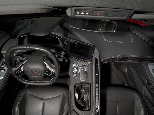 2020+ CHEVROLET CORVETTE C8 CARBON FIBER INTERIOR OVERLAY DASH TRIM