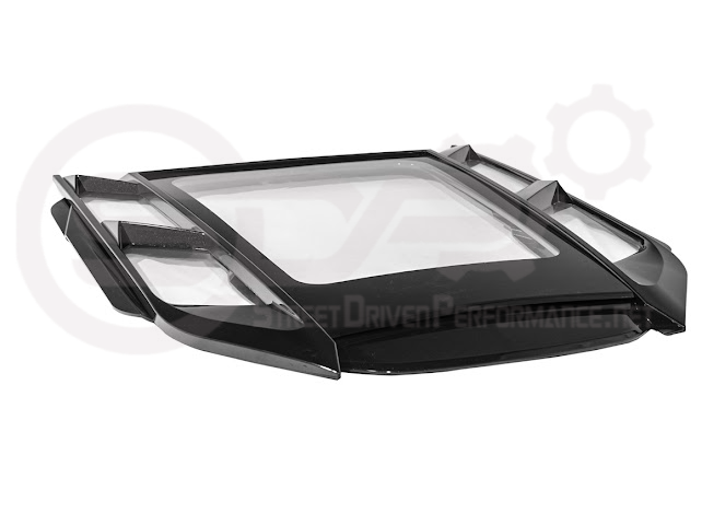 2020-UP CORVETTE C8 CONVERTIBLE | REAR HATCH UPPER HTC TONNEAU WINDOW INSERTS