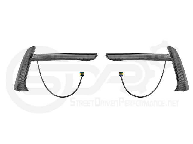 2020-UP CORVETTE C8 STINGRAY & Z51 | SEQUENTIAL FRONT GRILLE LED DRL LIGHT BAR BEZEL INSERTS PAIR