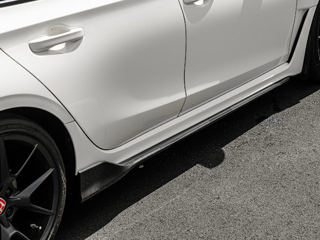 2022-UP HONDA CIVIC TYPE R | JDM STYLE CARBON FIBER SIDE SKIRTS ROCKER PANELS GROUND EFFECTS