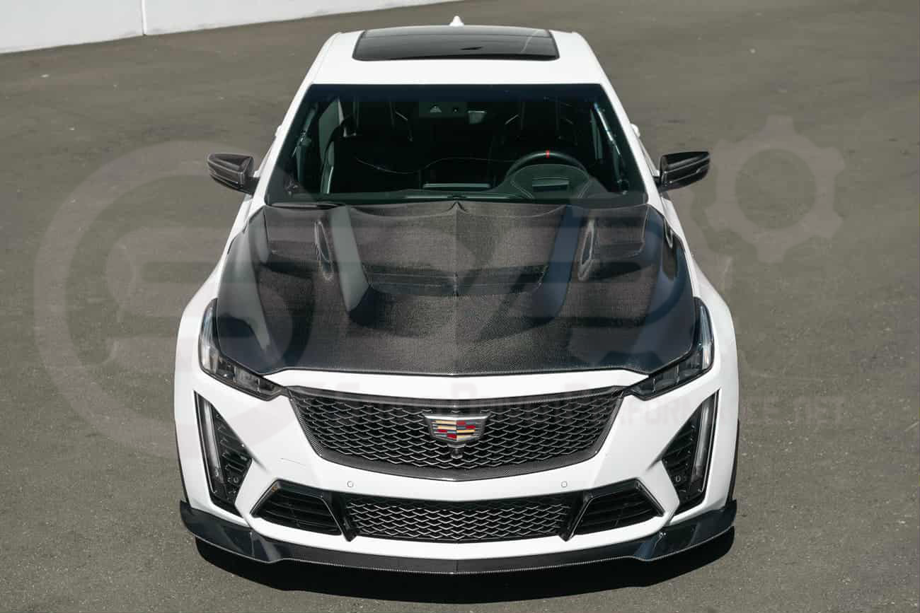 2022-2024 Cadillac CT5-V Blackwing | Factory Style Carbon Fiber Front Bumper Grille Insert Trim Surrounding Replacement (Upper and/or Lower)