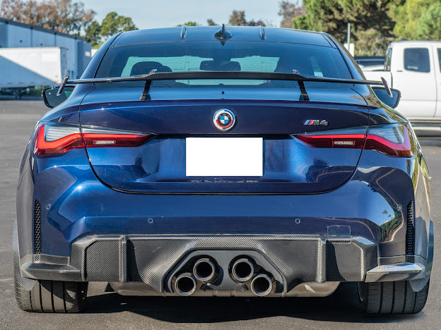 2021-UP BMW G82 / G83 M4 | HIGH KICK GT PACKAGE CARBON FIBER HIGH KICK REAR TRUNK SPOILER WING