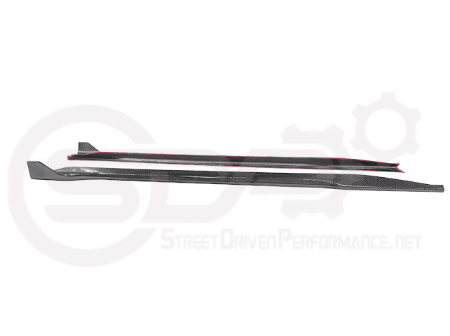2024-Up Ford Mustang S650 | SDP Performance CARBON FIBER Side Skirts Extension Rocker Panels Ground Effects