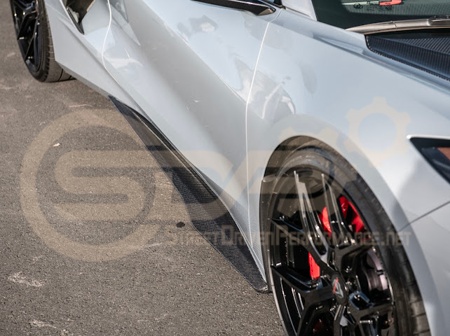 2020+ CHEVROLET CORVETTE C8 STINGRAY | Z06 PACKAGE SIDE SKIRTS ROCKER PANELS GROUND EFFECTS