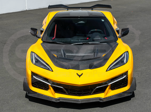 2020+ Corvette C8 | ZR1 Style Replica CARBON FIBER Front Hood