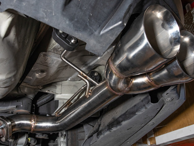 2015-2021 SUBARU WRX STI | MUFFLER DELETE QUAD TIPS CAT-BACK EXHAUST WITH CHROME TIPS