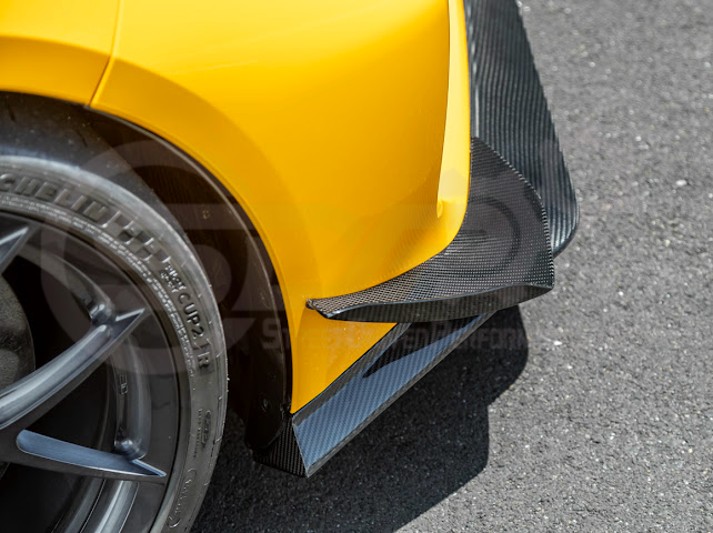 2023-UP CORVETTE C8 Z06 | Z07 EXTENDED PACKAGE CARBON FIBER FRONT LIP SPLITTER & CANARDS GROUND EFFECTS