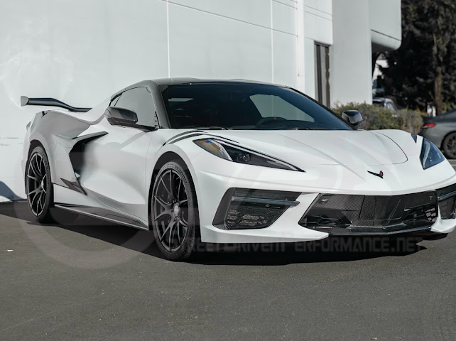 2020-UP CORVETTE C8 STINGRAY & Z51 | SEQUENTIAL FRONT GRILLE LED DRL LIGHT BAR BEZEL INSERTS PAIR