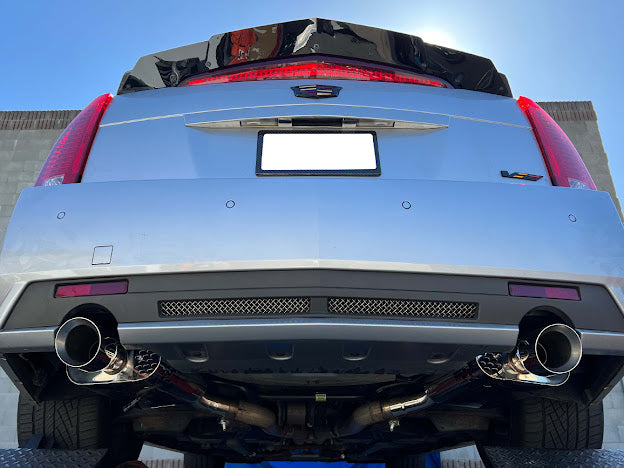 2009-2015 Cadillac CTS-V V2 | Sedan Stainless Steel Axle Back 4.25" Dual Tips Exhaust