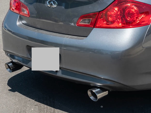 2007-2008 INFINITI G35 SEDAN & 2008-2014 INFINITI G37 SEDAN | MUFFLER DELETE AXLE BACK DUAL TIPS EXHAUST (CHROME TIPS OR BURNT BLUE TIPS)