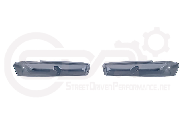 2016-2018 CHEVROLET CAMARO | SMOKE TINTED REAR TAIL LIGHT TRIM BEZEL COVER PAIR