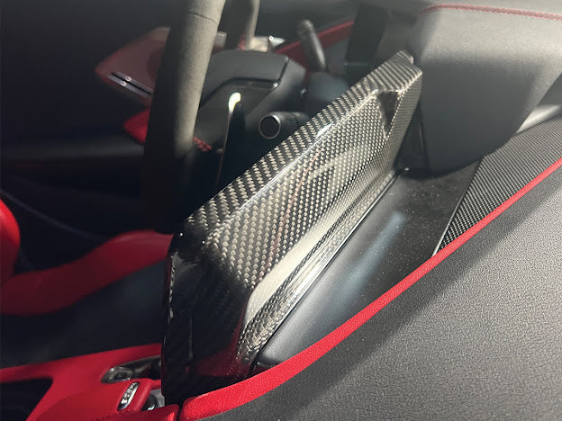 2020+ CORVETTE C8 CARBON FIBER RADIO GPS NAVIGATION SCREEN COVER