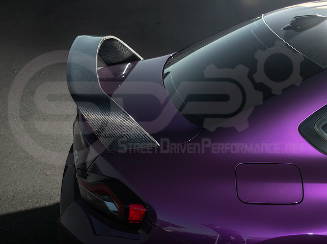 2023-UP BMW G87 M2 | M PERFORMANCE STYLE CARBON FIBER REAR HIGH WING SPOILER