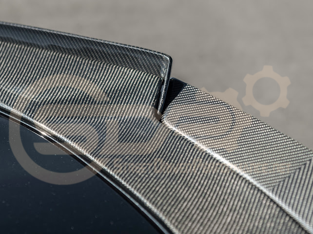 2023-Up CORVETTE C8 Z06 / E-RAY | CARBON FIBER REAR SPOILER WICKER BILL EXTENSION