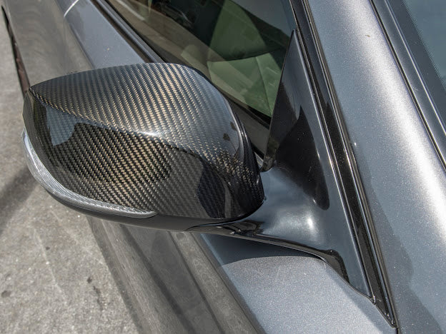 2014-Up Infiniti Q50 Q60 Q70 QX30 Factory CARBON FIBER Side Mirror Covers Pair