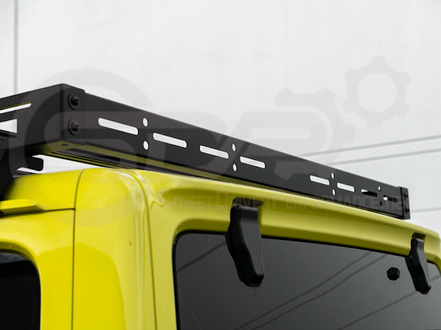 2018-UP JEEP WRANGLER JL & 2020-PRESENT JEEP GLADIATOR JT | CARBON STEEL BLACK TOP ROOF CARGO RACK (FULL & HALF LENGTH)