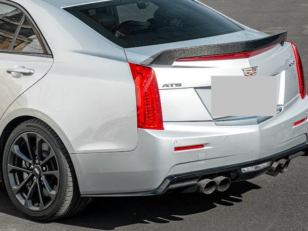 2016 - 2019 Cadillac ATS-V Sedan | Carbon Fiber SDP Style Rear Trunk Lid Spoiler Wing