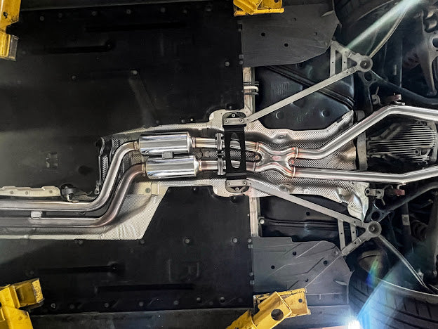 2014-2019 BMW F80 M3 & F82 / F83 M4 | MUFFLER AXLE BACK WITH RESONATED MID PIPE CAT BACK EXHAUST