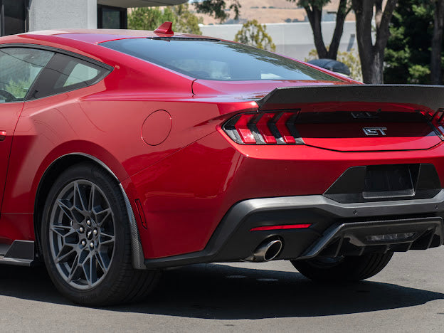 2024-UP FORD MUSTANG S650 | CARBON FIBER REAR TRUNK DUCKTAIL INTEGRATED WING SPOILER MODULE