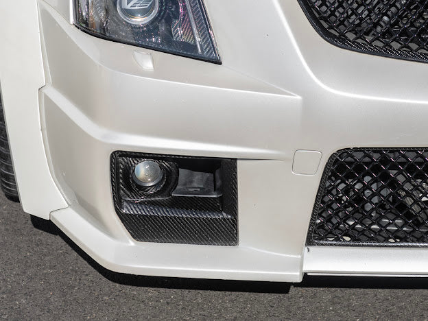 2009-2015 CTS-V V2 - Carbon Fiber Fog Light Bezels / Covers