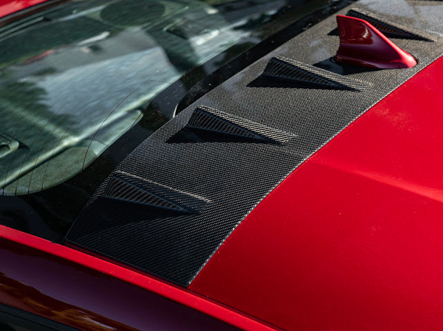 2024+ FORD MUSTANG S650 COUPE |   CARBON FIBER REAR ROOF WING SPOILER