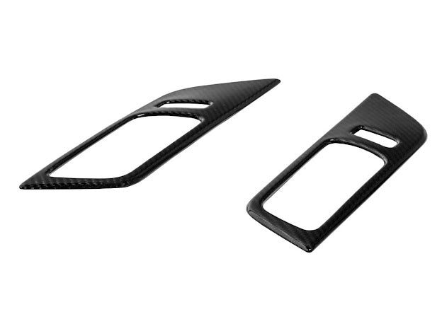 2024-Up Ford Mustang S650 | CARBON FIBER Interior Side Door Handle Panel Cover