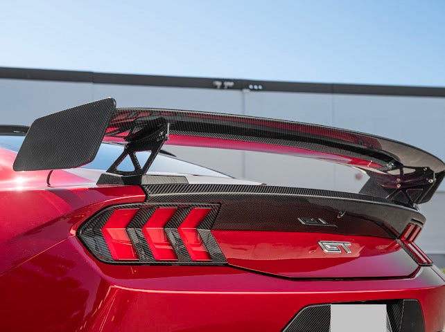 2024-UP MUSTANG S650 | CARBON FIBER GT500 REAR HIGH WING SPOILER
