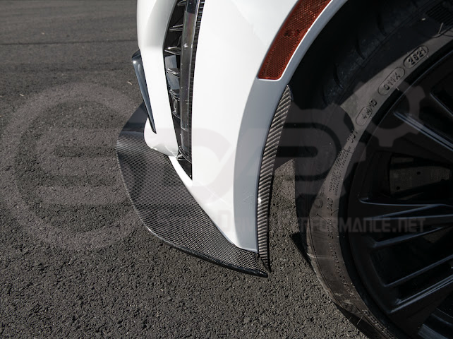 2022-UP CADILLAC CT5-V BLACKWING SEDAN | CARBON FIBER FACTORY EXTENDED STYLE FRONT LIP SPLITTER GROUND EFFECTS