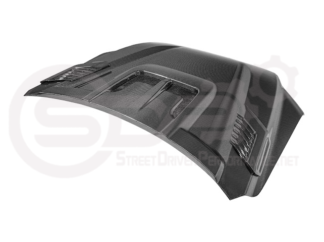2022-UP TOYOTA TUNDRA | SDP CARBON FIBER FRONT VENTED HOOD WITH SIDE VENTS
