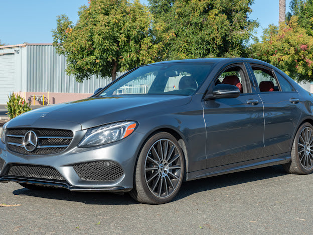 2015-2018 W205 Mercedes C-Class AMG Sport CARBON FIBER Front Bumper Lower Lip Splitter Ground Effects