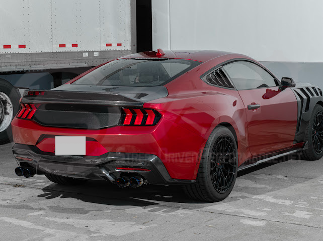 2024-Up Ford Mustang S650 | Factory Integrated Ducktail Style Carbon Fiber Replacement Rear Trunk Lid