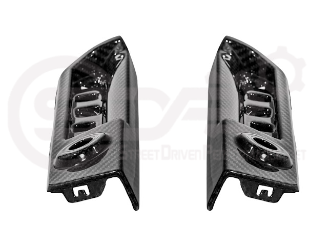 2023-UP BMW G87 M2 | FACTORY STYLE CARBON FIBER REPLACEMENT REAR BUMPER REFLECTOR TRIM PAIR