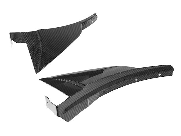 2019 CHEVROLET CORVETTE C7 ZR1 CARBON FIBER FRONT SPLITTER SIDE WINGLET EXTENSIONS (PAIR)