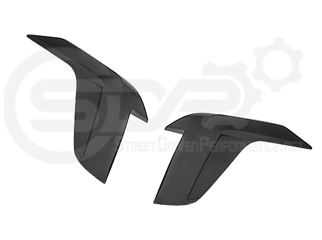 2020-Up Cadillac CT4 | SMOKE TINTED Rear Tail Light Trim Bezel Cover Pair