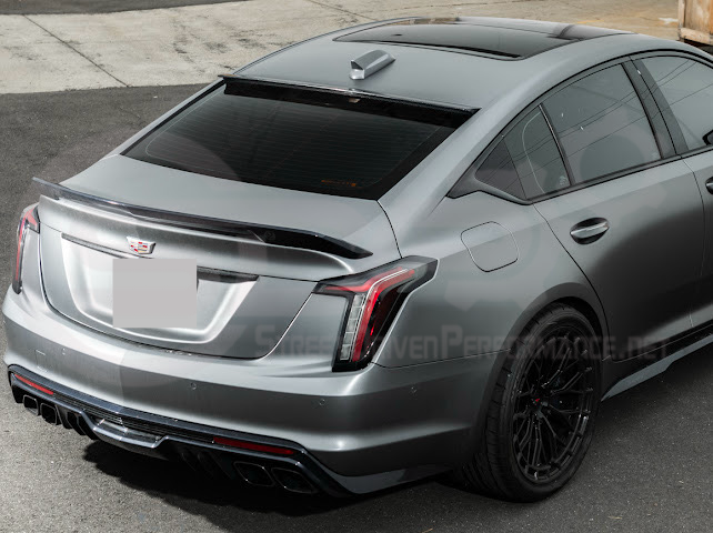 2020-Present Cadillac CT5 / CT5-V / CT5-V Blackwing | SDP Performance Style CARBON FIBER Rear Window Top Roof Spoiler Wing