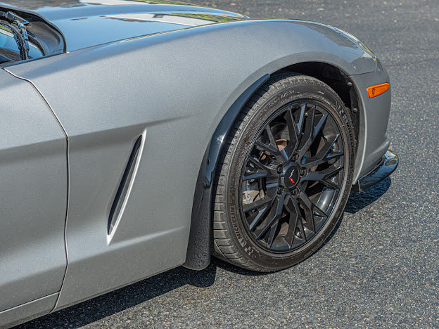 2005-2013 CHEVROLET CORVETTE C6 BASE FRONT AND REAR SPLASH GUARDS MUD FLAPS