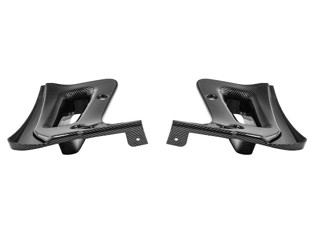 2023-Up Corvette C8 Z06 & E-RAY | Extended Hydro-Dipped Carbon Fiber Front & Rear Mud Flap Splash Guards