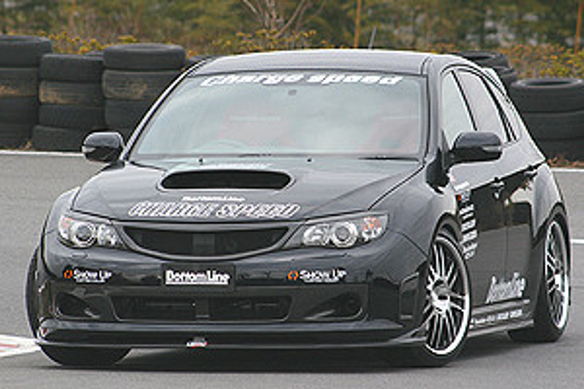 Charge Speed 2008-2010 Subaru WRX STi GR-B Hatchback BottomLine Type 1 Carbon Full Lip Kit for STi