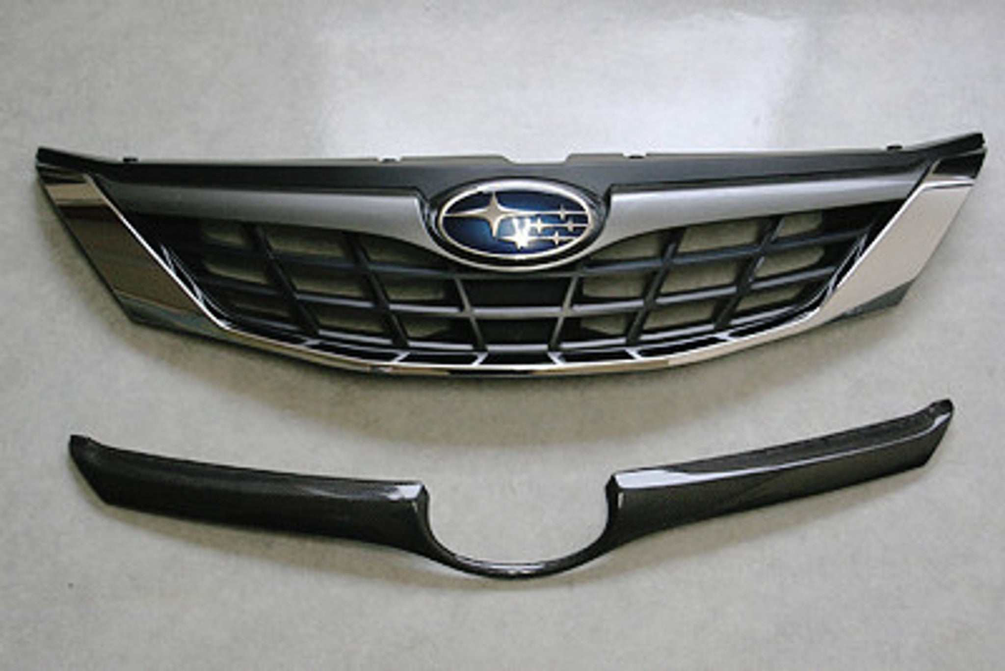 Charge Speed 2008-2011 Subaru All Impreza NON-STi Carbon Front Grill Finisher for OEM Grill