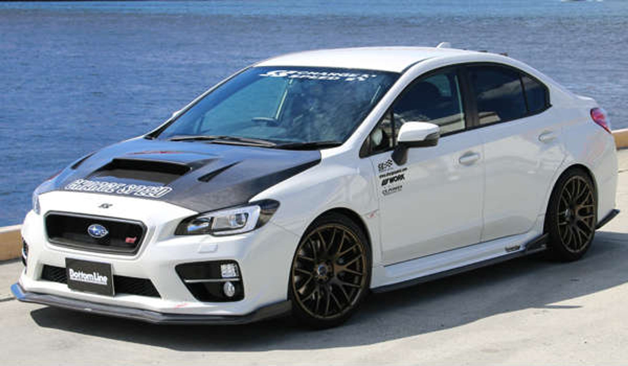 Charge Speed 2015-2017 Subaru WRX STi 4 Doors Sedan VA-B-C BottomLine Type 2 FRP Full Lip Kit for STi