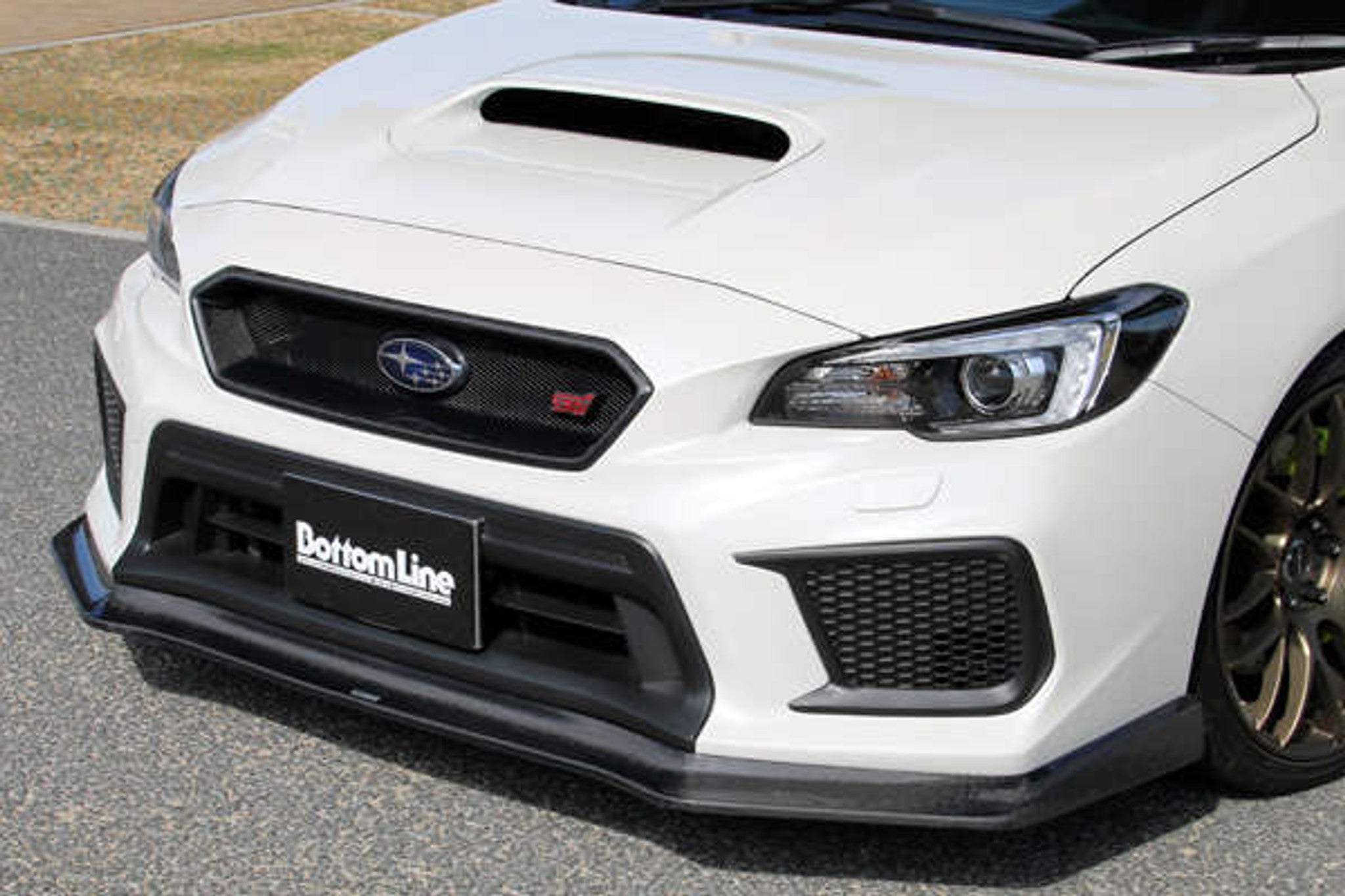 Charge Speed 2018-2021 Subaru WRX STi 4 Doors Sedan VA-D BottomLine Type 1 FRP Front Lip for STi