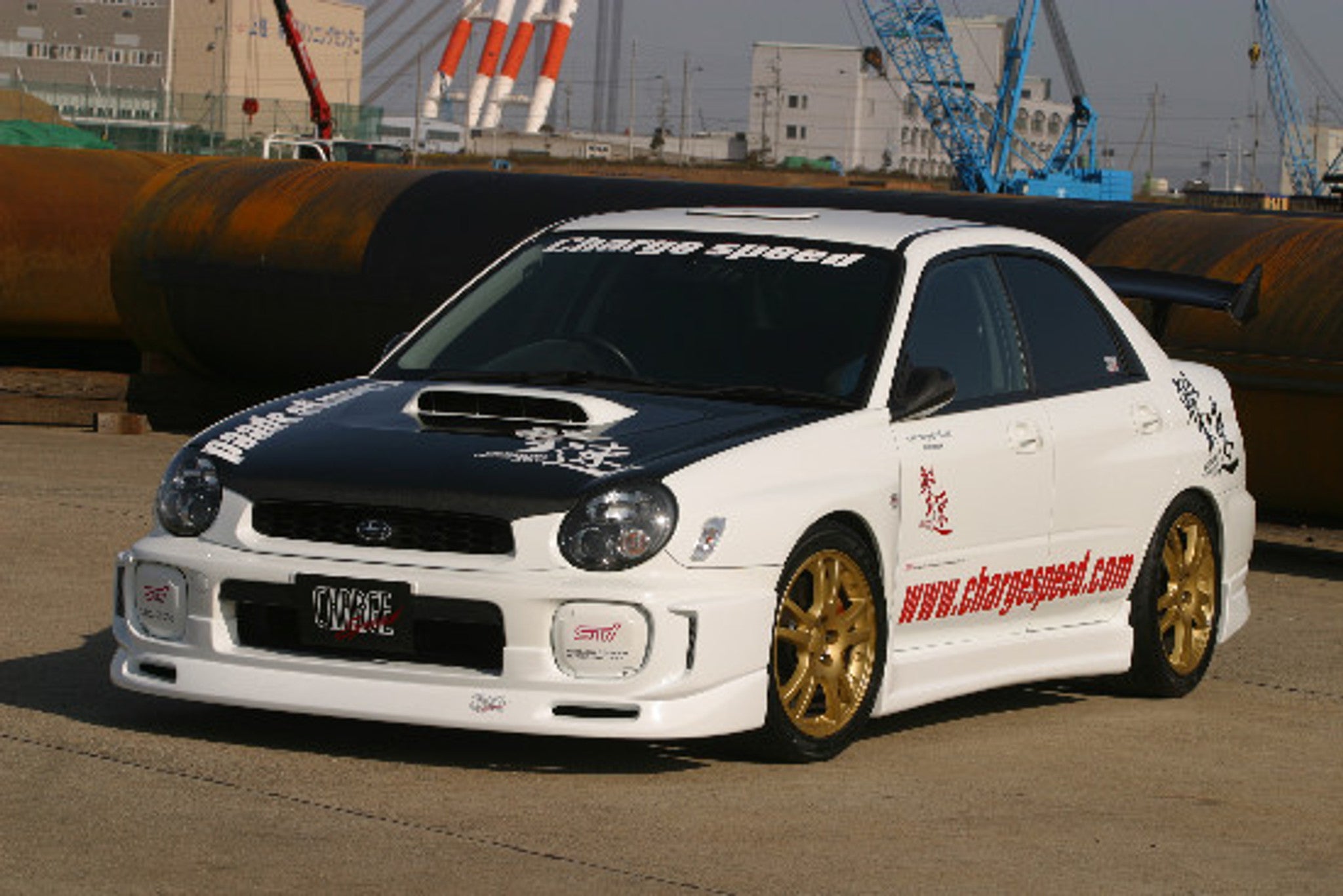 Charge Speed 2002-2003 Subaru Impreza GD-A Round Eye Former Model Type-1 Full Lip Kit