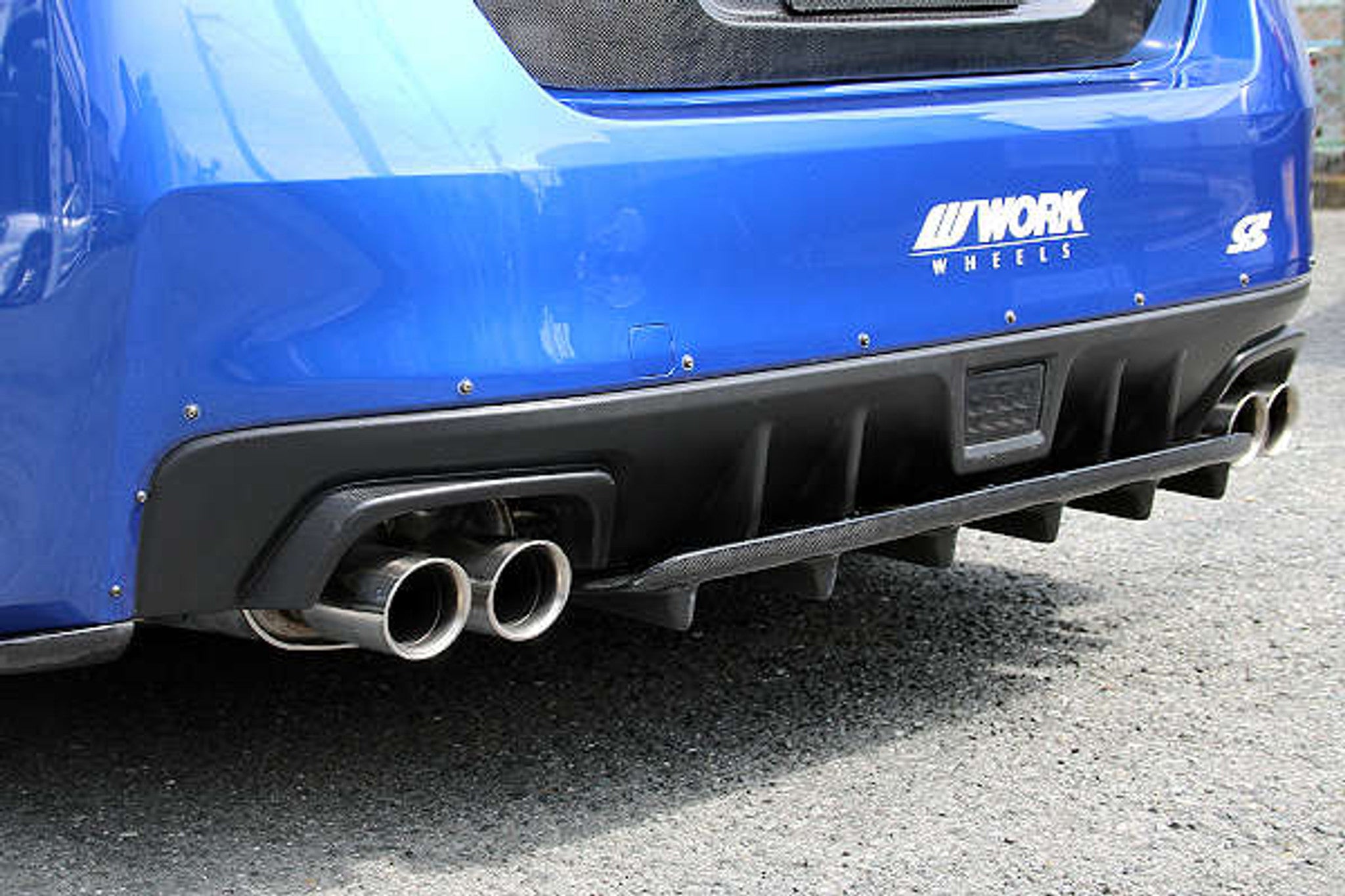 Charge Speed 2015-2021 Subaru WRX STi Carbon Rear Under Plate for OEM Rear Bumper Only