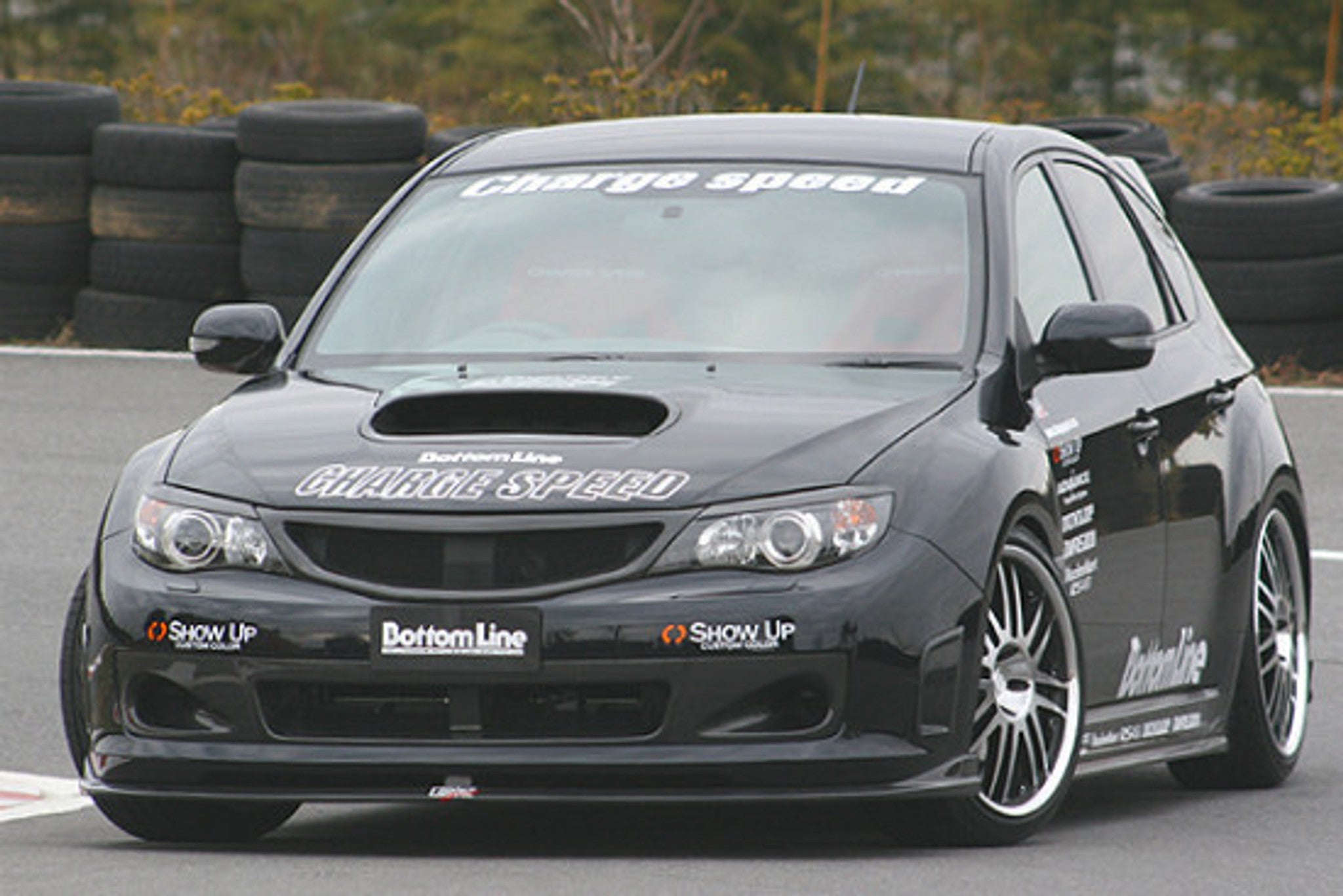Charge Speed 2008-2010 Subaru WRX STi GR-B Hatchback BottomLine Type-1 FRP Full Lip Kit for STi