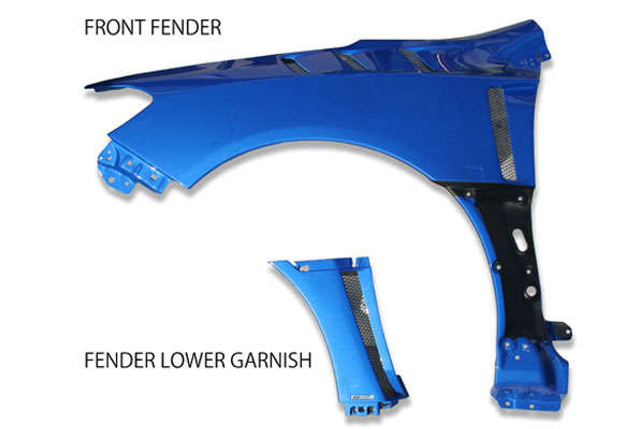 Charge Speed 2015-2021 Subaru WRX STi VA S4 Sedan FRP Vented Lower Garnish for Factory or Charge Speed Front Fenders